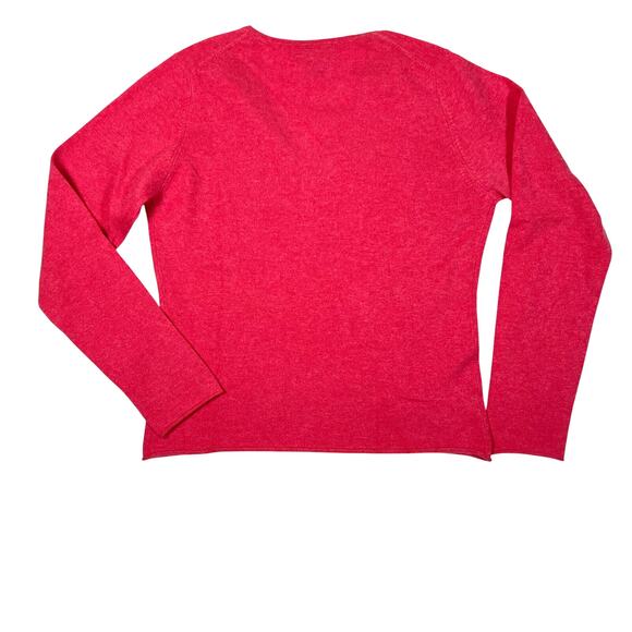 Kirkland Signature 100% Cashmere Sweater Womens Medium Pink Classic Career NEW - Picture 2 of 5